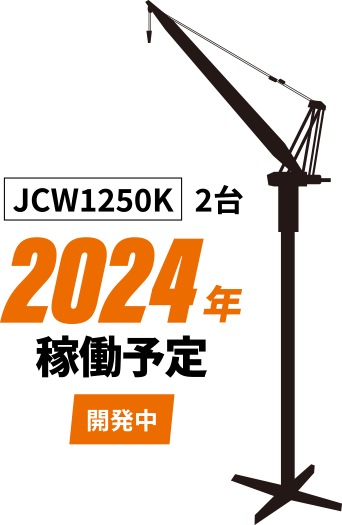 「JCW1250K」2台　2024年稼働予定（開発中）